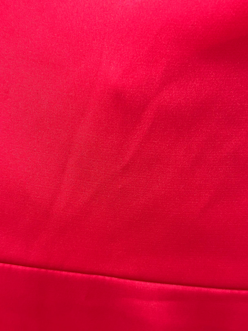 Chicago fuchsia - A334 satin one-shoulder dress with multiple ties - Kulunove image 3