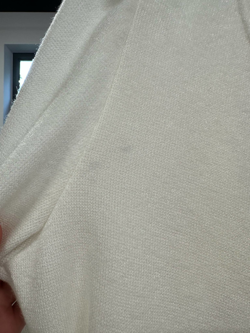 Sweater tied in several ways in A348 cream color - Kulunove image 3