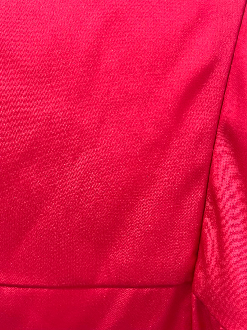 Chicago fuchsia - A334 satin one-shoulder dress with multiple ties - Kulunove image 2