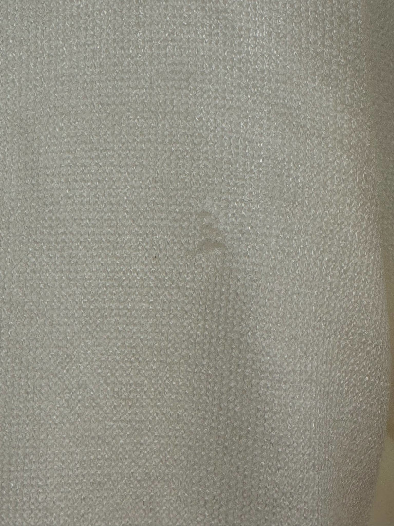 Sweater tied in several ways in cream color A349 - Kulunove image 2