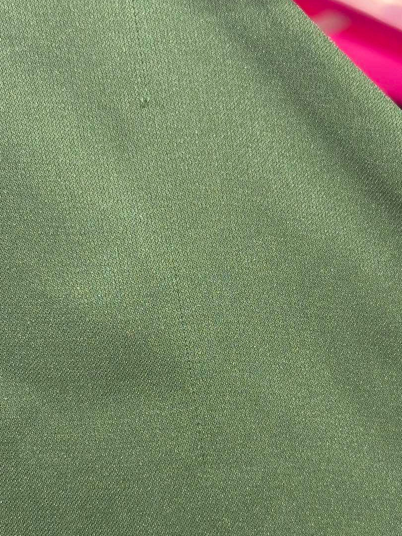 Chicago sage - A338 satin one-shoulder dress with ruffle and tie at shoulder - Kulunove image 4