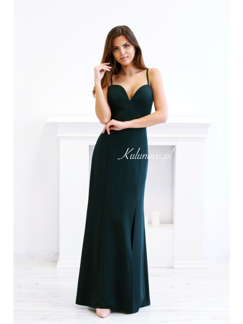 Marika - classic dress in bottle color - Kulunove image 1