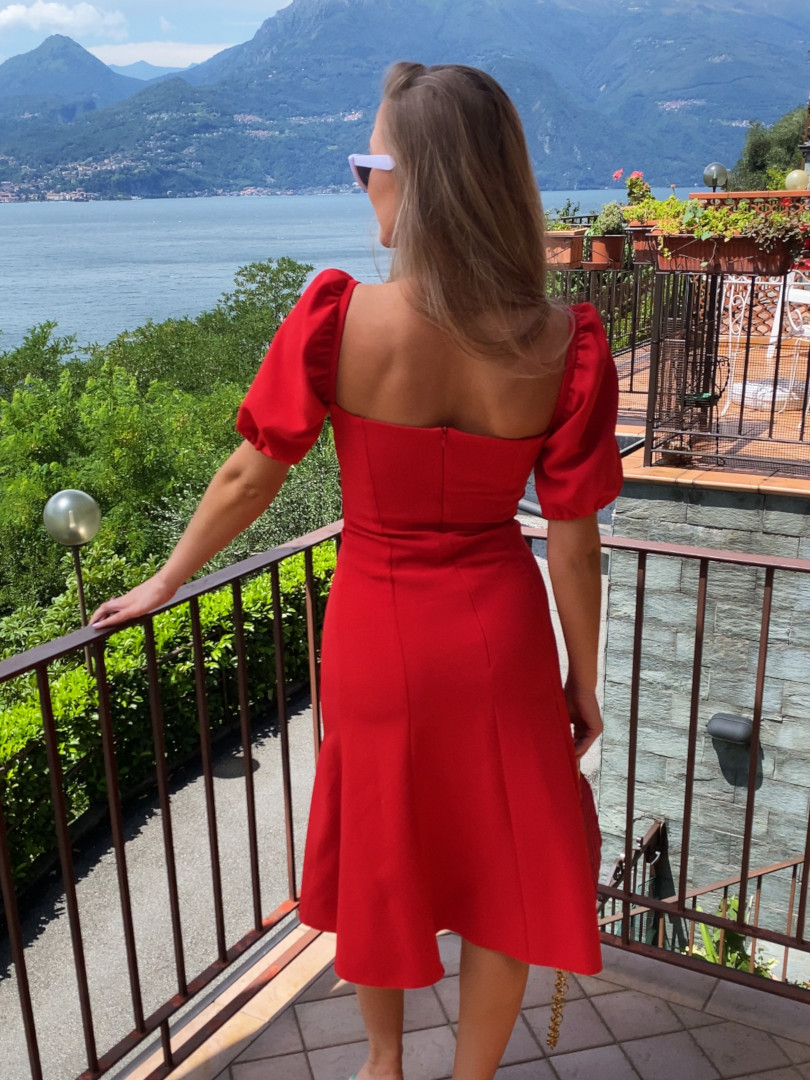 Positano - midi dress with buffet sleeves - Kulunove image 4