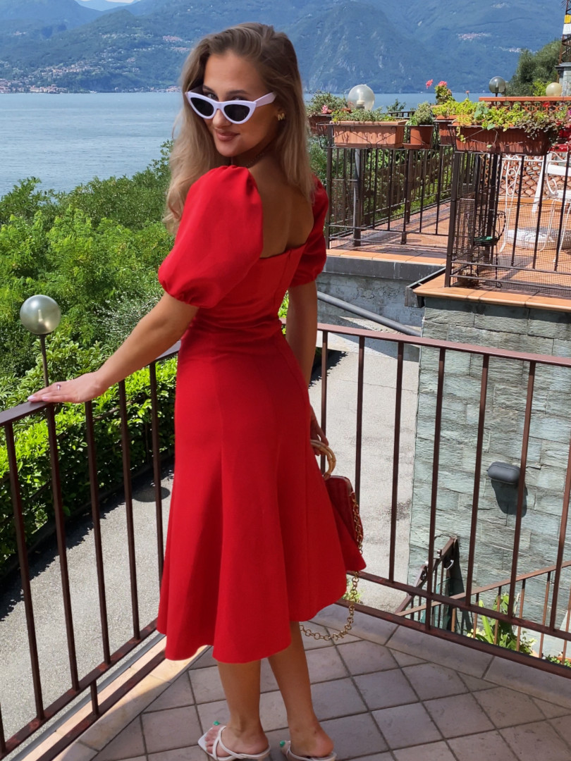 Positano - midi dress with buffet sleeves - Kulunove image 2