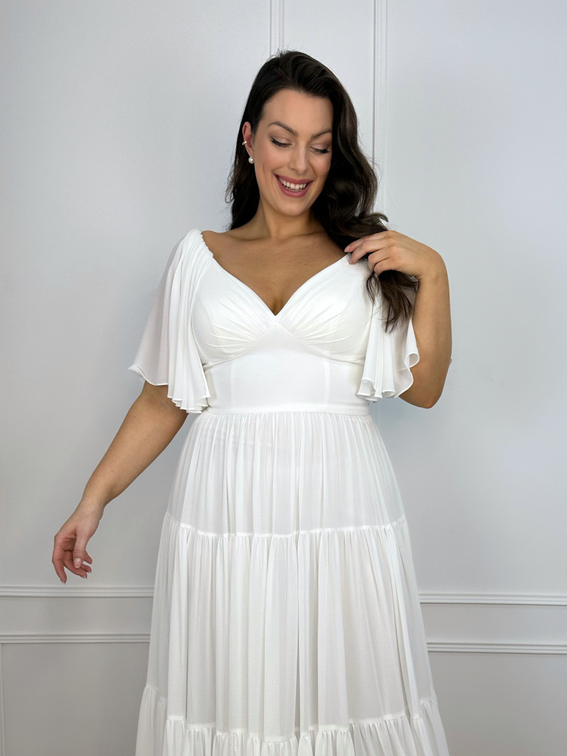 Vera- muslin short sleeve boho wedding dress - Kulunove image 2